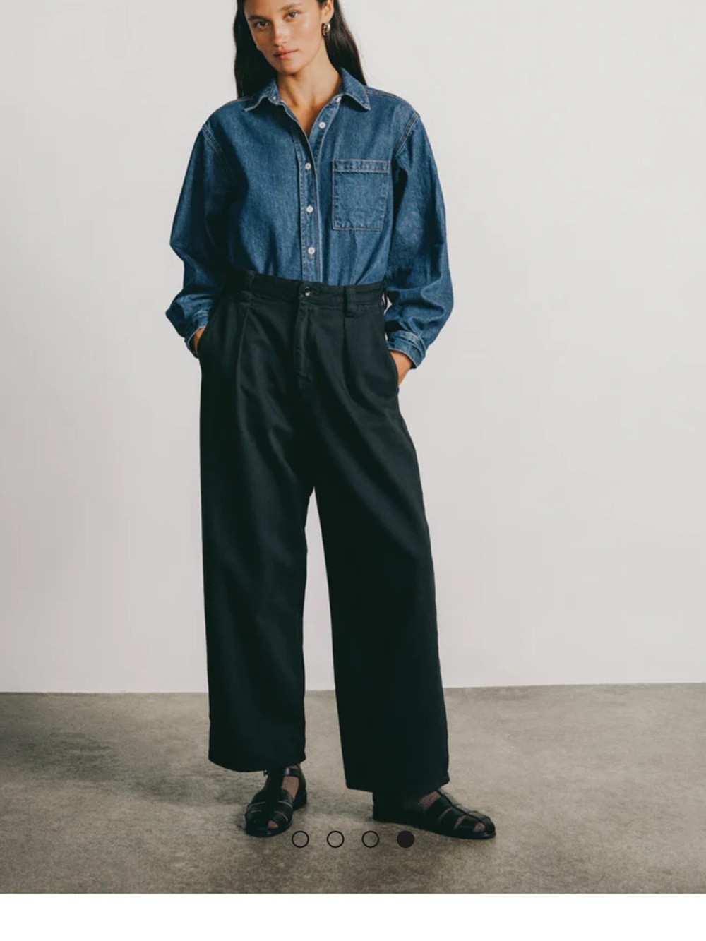 OZMA Field Pant, Tencel Bull Denim, Ink Black SOLD OUT XL